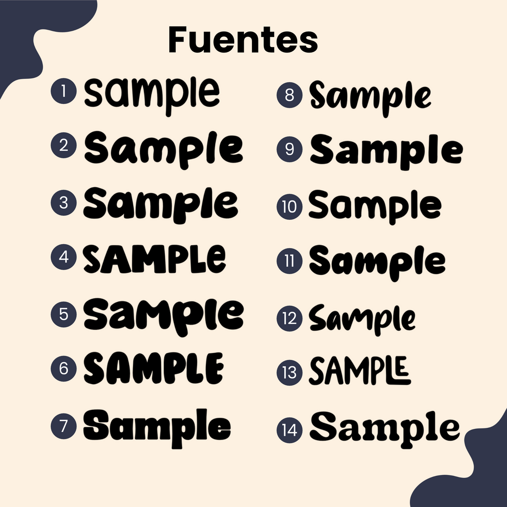 Placa de identificación Circular