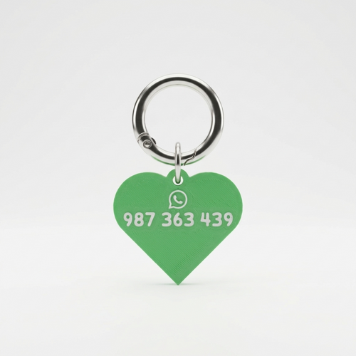 Placa de identificación Corazón